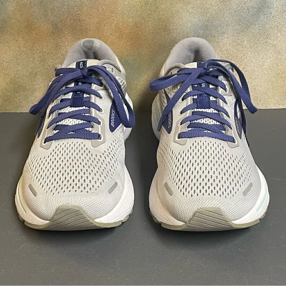 Brooks Adrenaline GTS 22 Gray Women's Wide Running Shoes Size 9D - Image 7