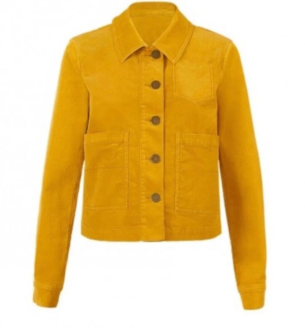 Mustard Yellow Corduroy  Jacket - Image 2
