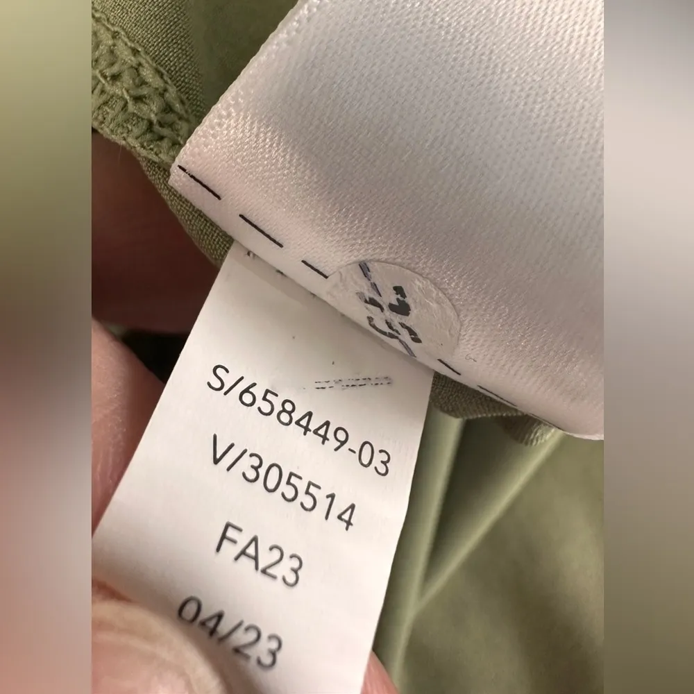 Athleta Brooklyn heights high rise wide leg trouser eucalyptus olive green sz 22 - Image 10