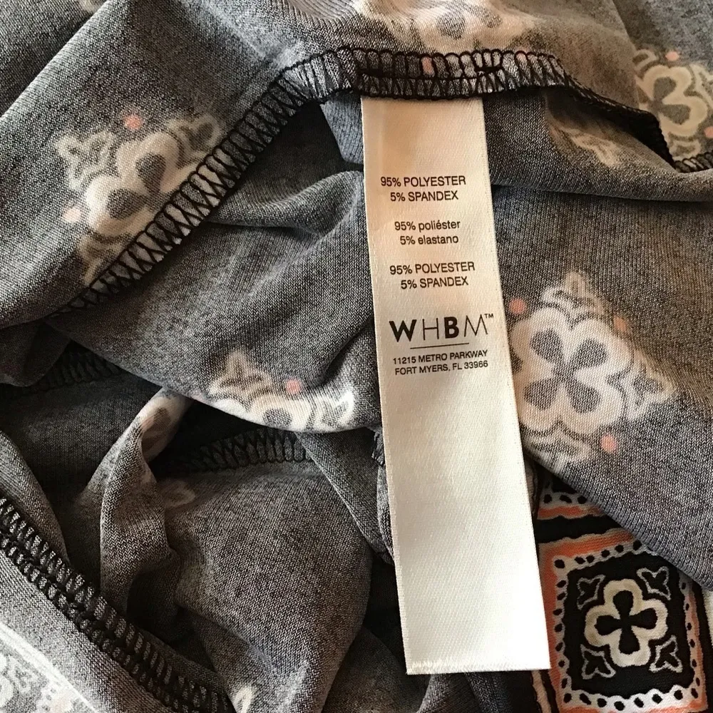 WHBM Geometric Print Sleeveless Dress - Image 5