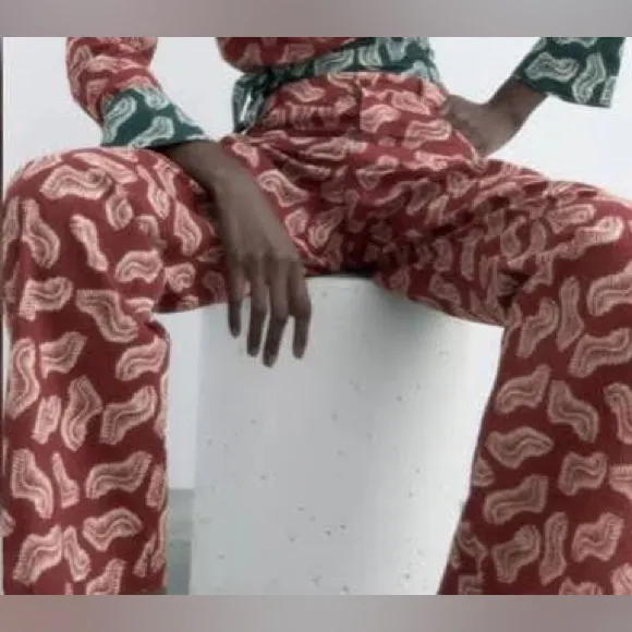 Zara Terracotta Jasmine Pant Size medium - Image 4