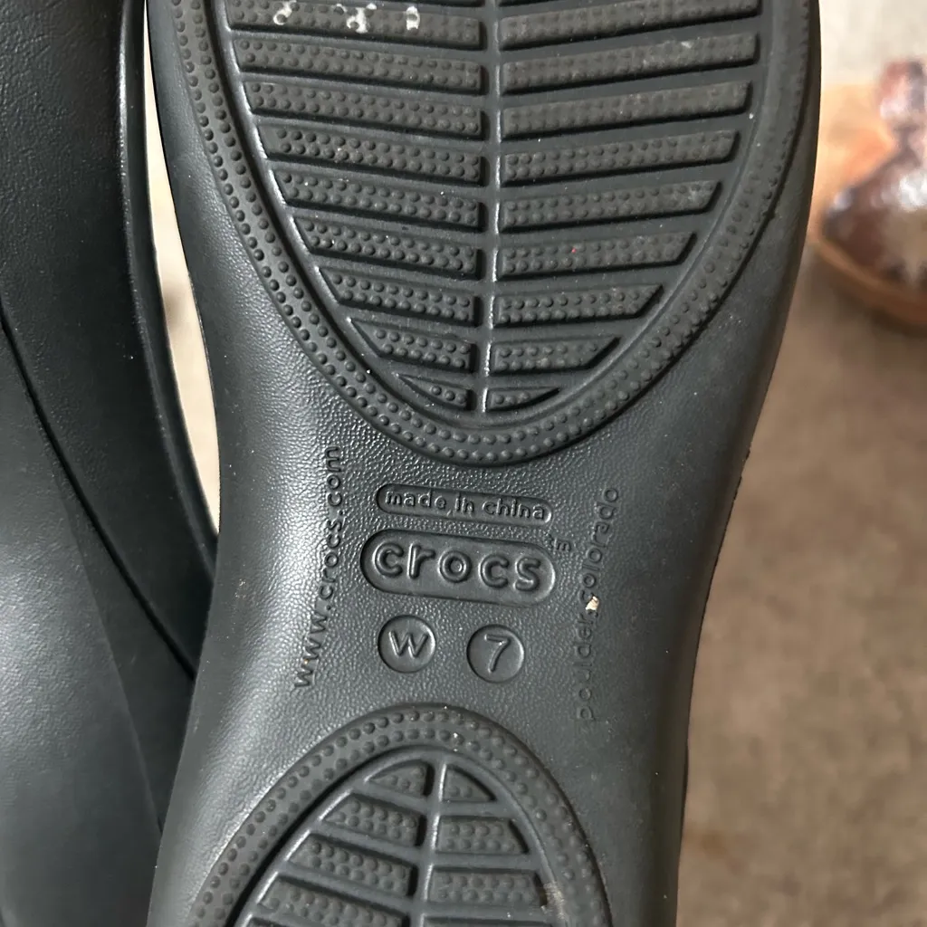 Crocs sling back ballet flats size women’s 7 - Image 3