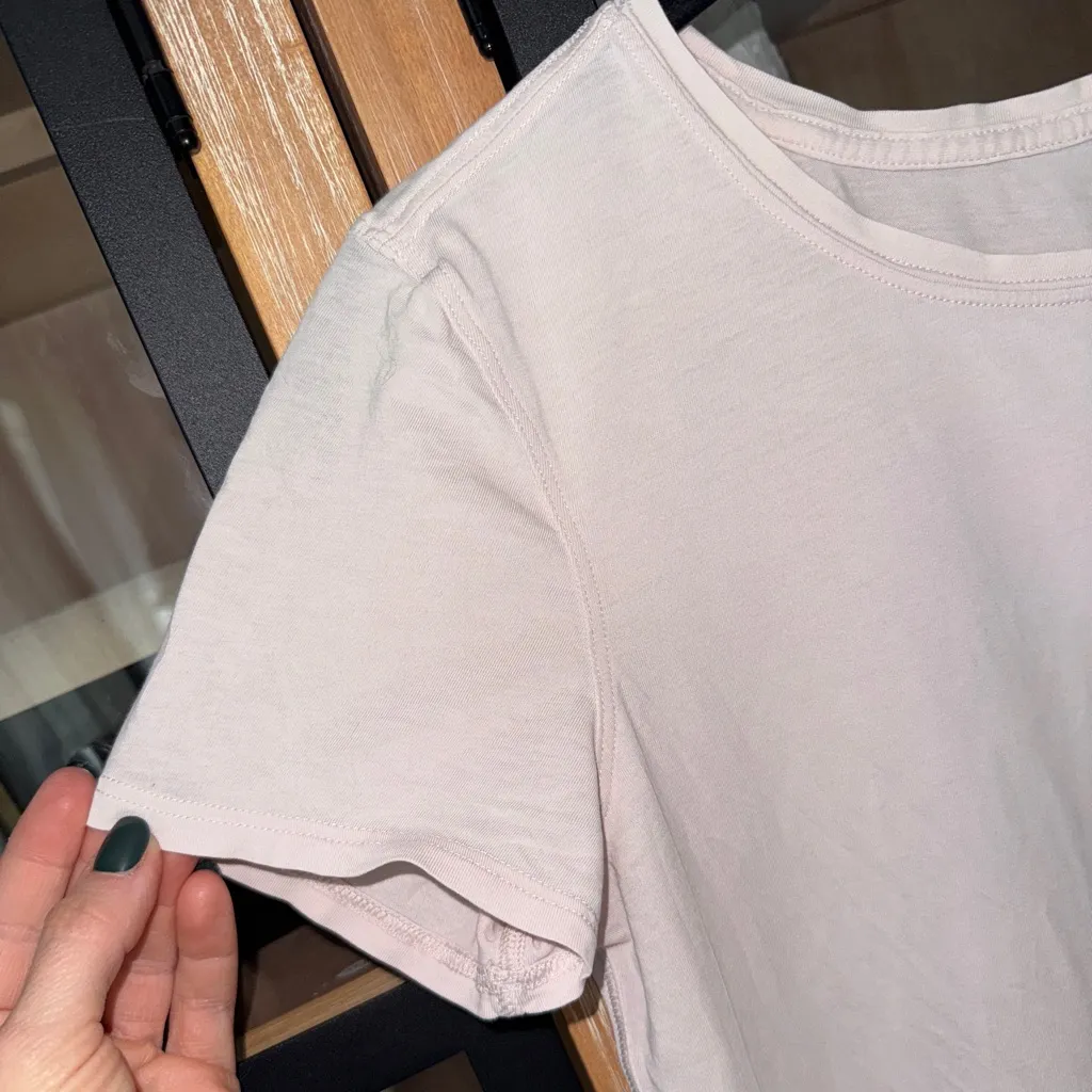 Lululemon love crew t-shirt tee short sleeve strawberry milk pale blush pima - Image 10