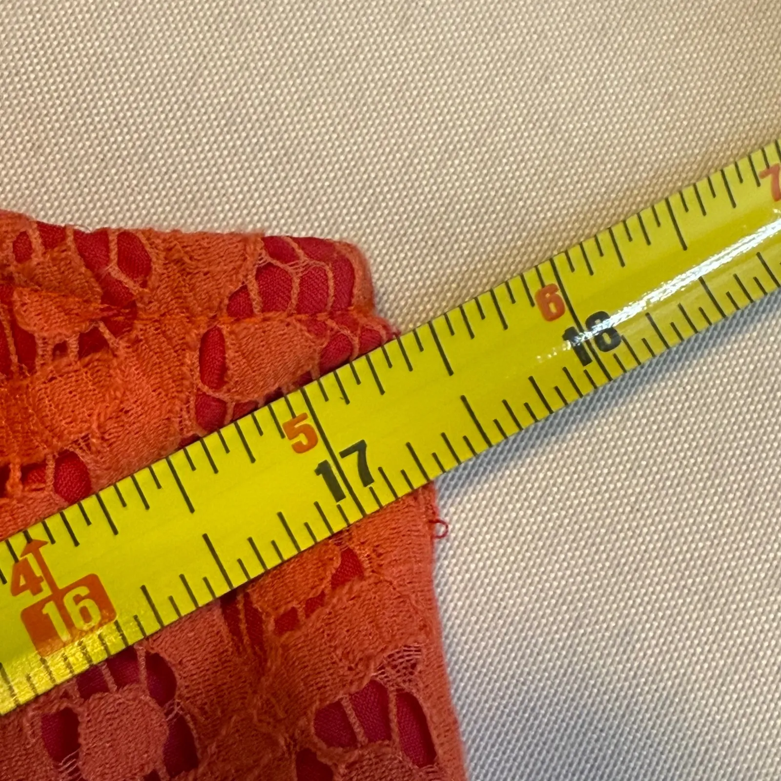 Donna‎ Morgan Coral Pink Lace Sheath Dress Sleeveless Knee Length 10 Cocktail # - Image 10