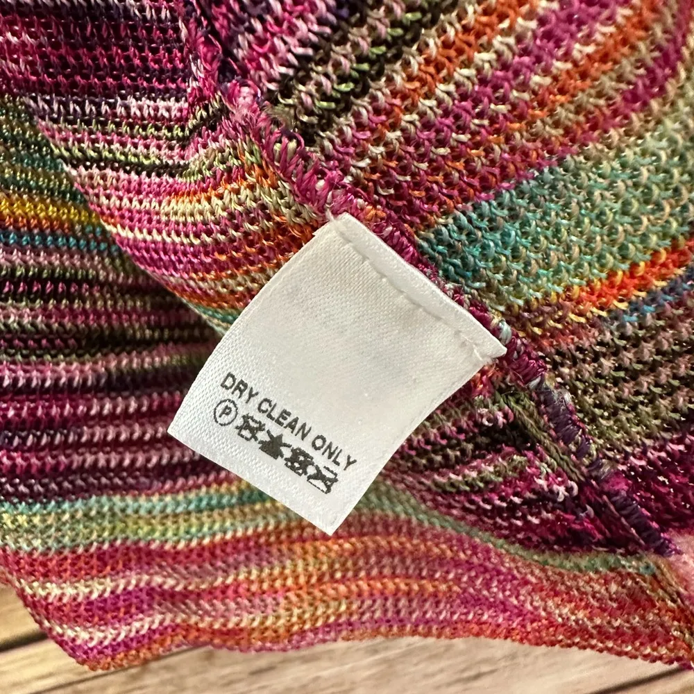 Laundry By Shelli Segal Shrug Cardigan Women’s Size Medium Multicolor Open - Image 6