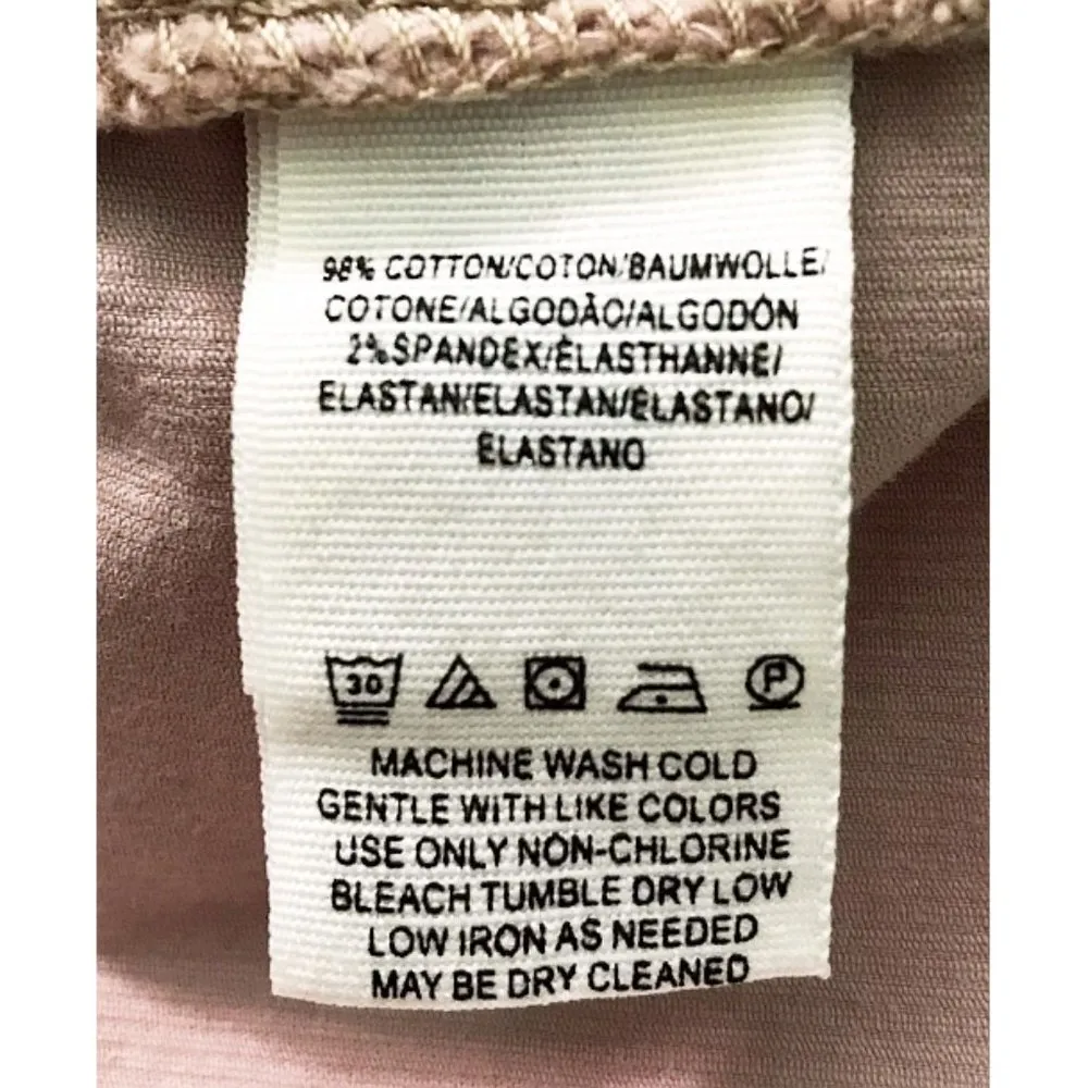 NEW Free People Joanie Cord Skirt Pink Ice Buttons Corduroy Vintage Retro Mini - Image 8