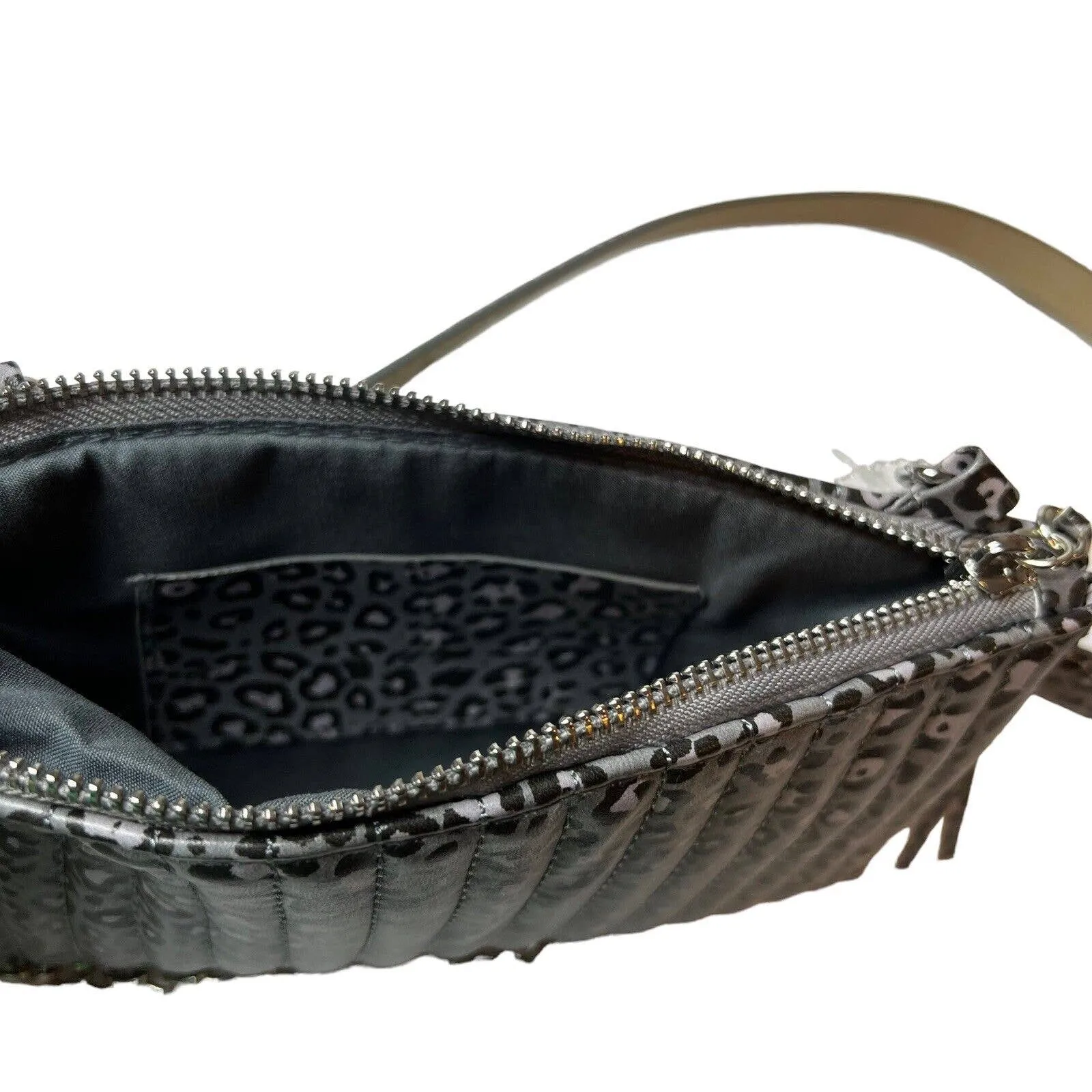 INC International Concepts Quilted Animal Print Convertible Belt Bag Grey L Gray - Image 5