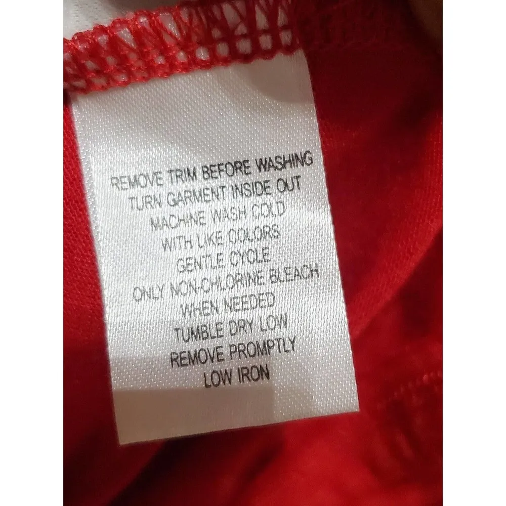 French Laundry Womens Polyester Red Long Sleeve Cardigan Sweater Size 18/20 - Image 8