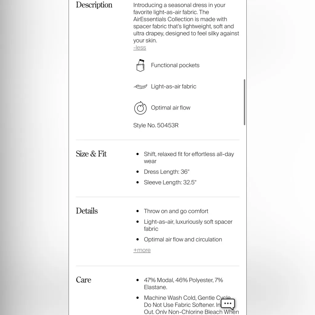 Spanx Air Essentials Crewneck Dress With Pockets Sz M - Image 5