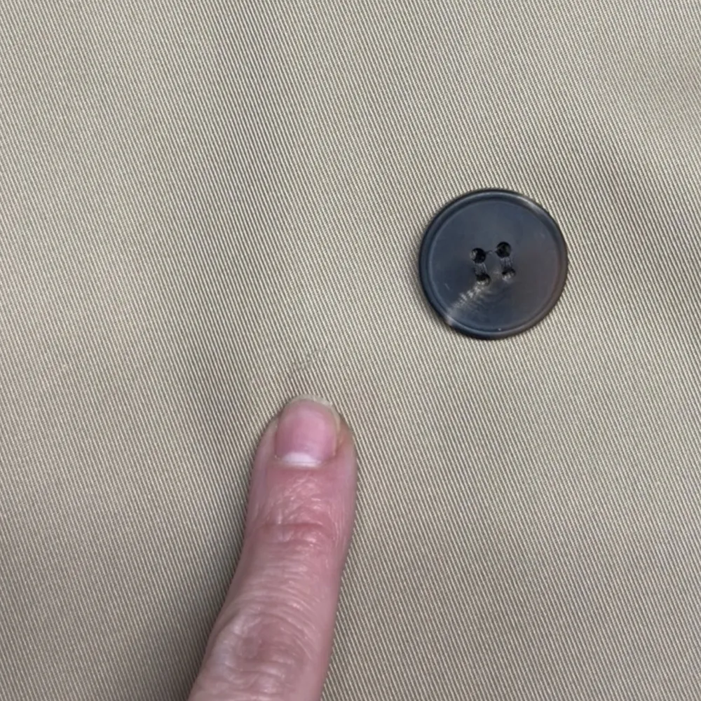 New H&M Trench Look Jacket Coat Crop Double Breasted Short Womens Size Medium - Image 9