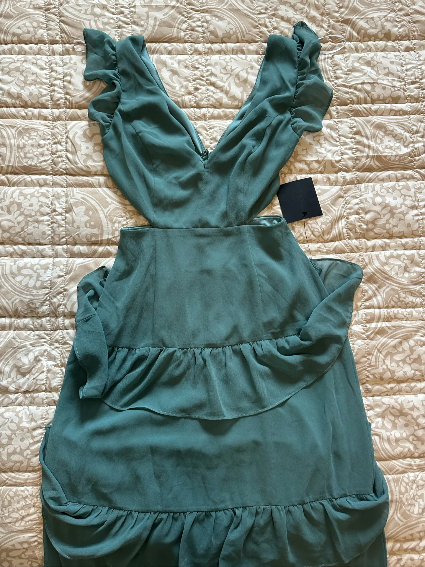 Teal Lulus Maxi Green Dress - Image 2