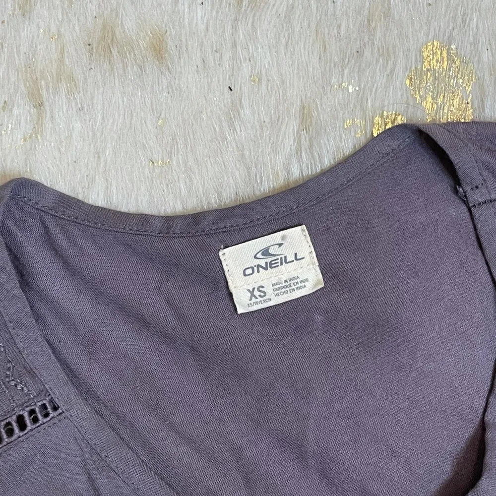 O’Neill embroidered Grey purple tank top - Image 2
