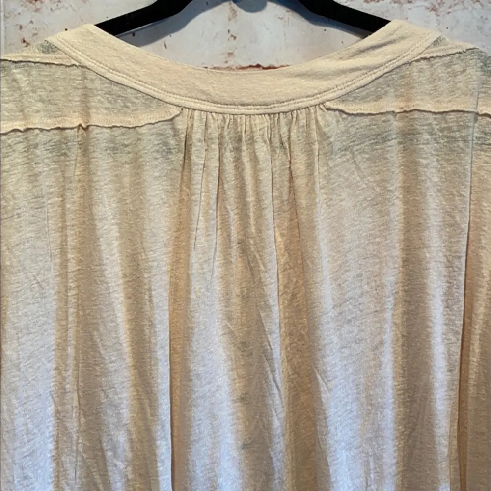 We the free Henley hi low hemline peach oversized - Image 8