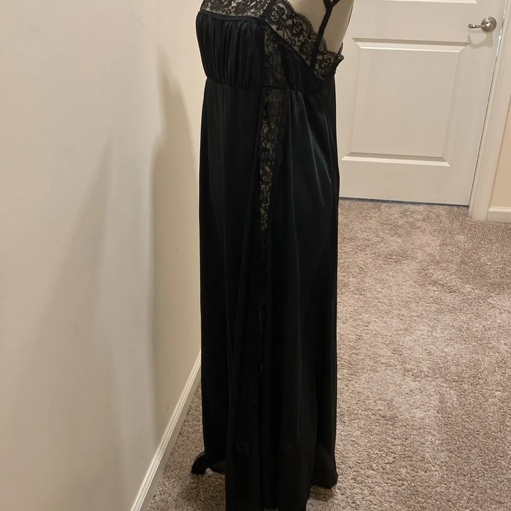 Vintage Black Negligee Lingerie Nightgown Size Medium? - Image 8