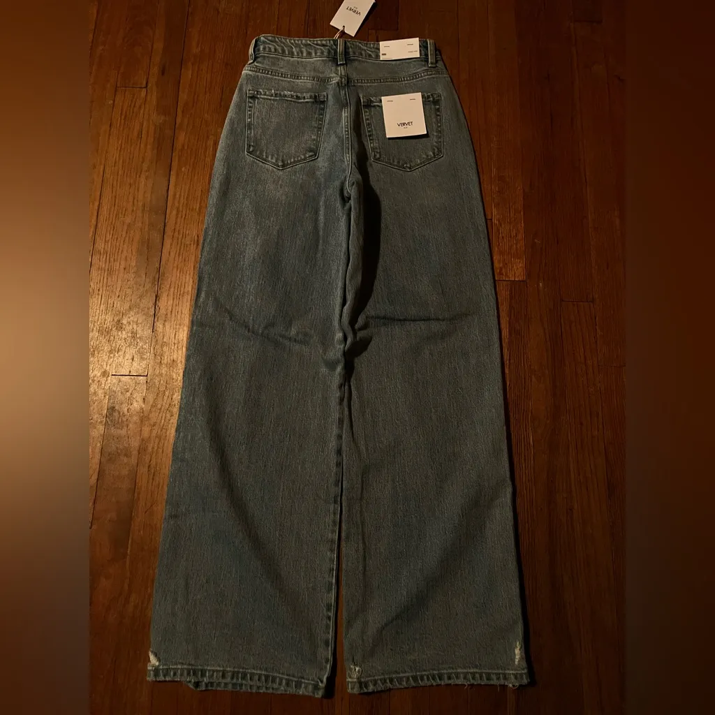 VERVET Kris wide leg baggy jeans size 26 NWT - Image 6
