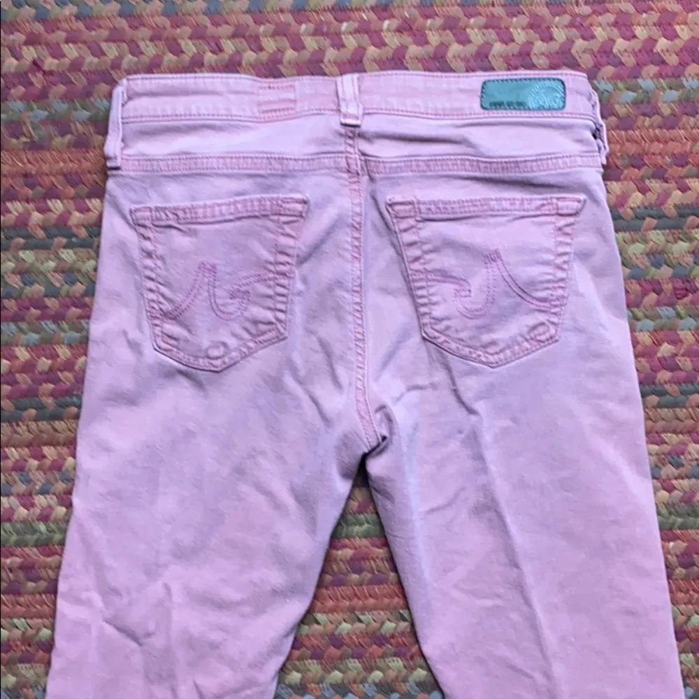 DUSTY ROSE PINK AG STEVIE SKINNY JEANS - Image 5