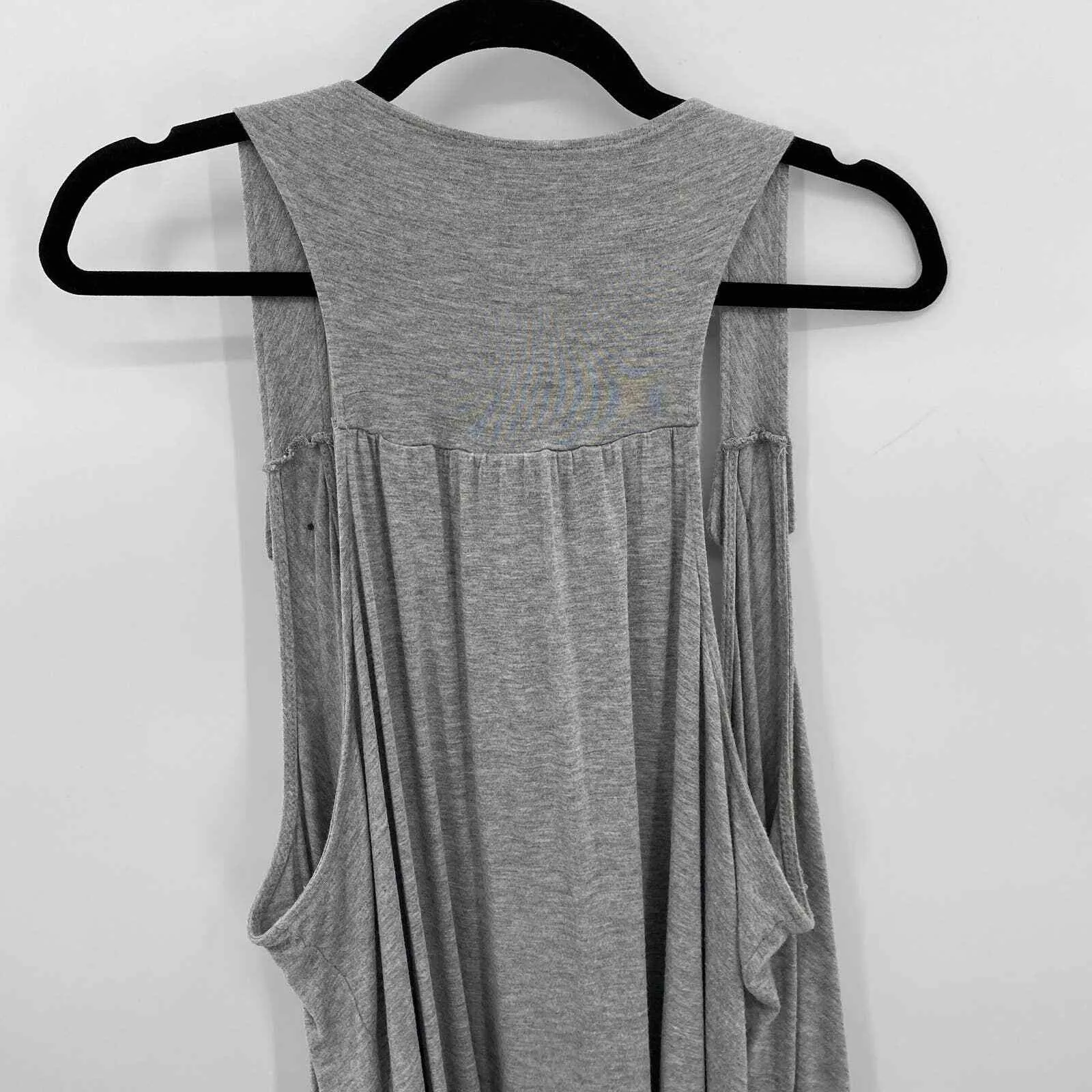 Torrid Cardigan Vest Womens 2 18/20 2X Gray Rayon Open Front Button Detail - Image 5