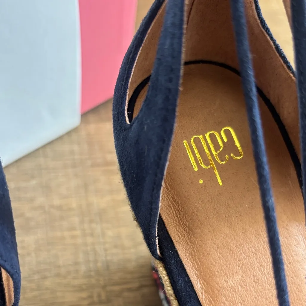 CAbi Dark Blue Lace-Up Espadrilles - Image 3