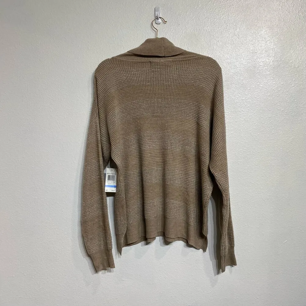 89th & Madison Brown Cowl Neck Sweater Sz XL NWT - Image 7