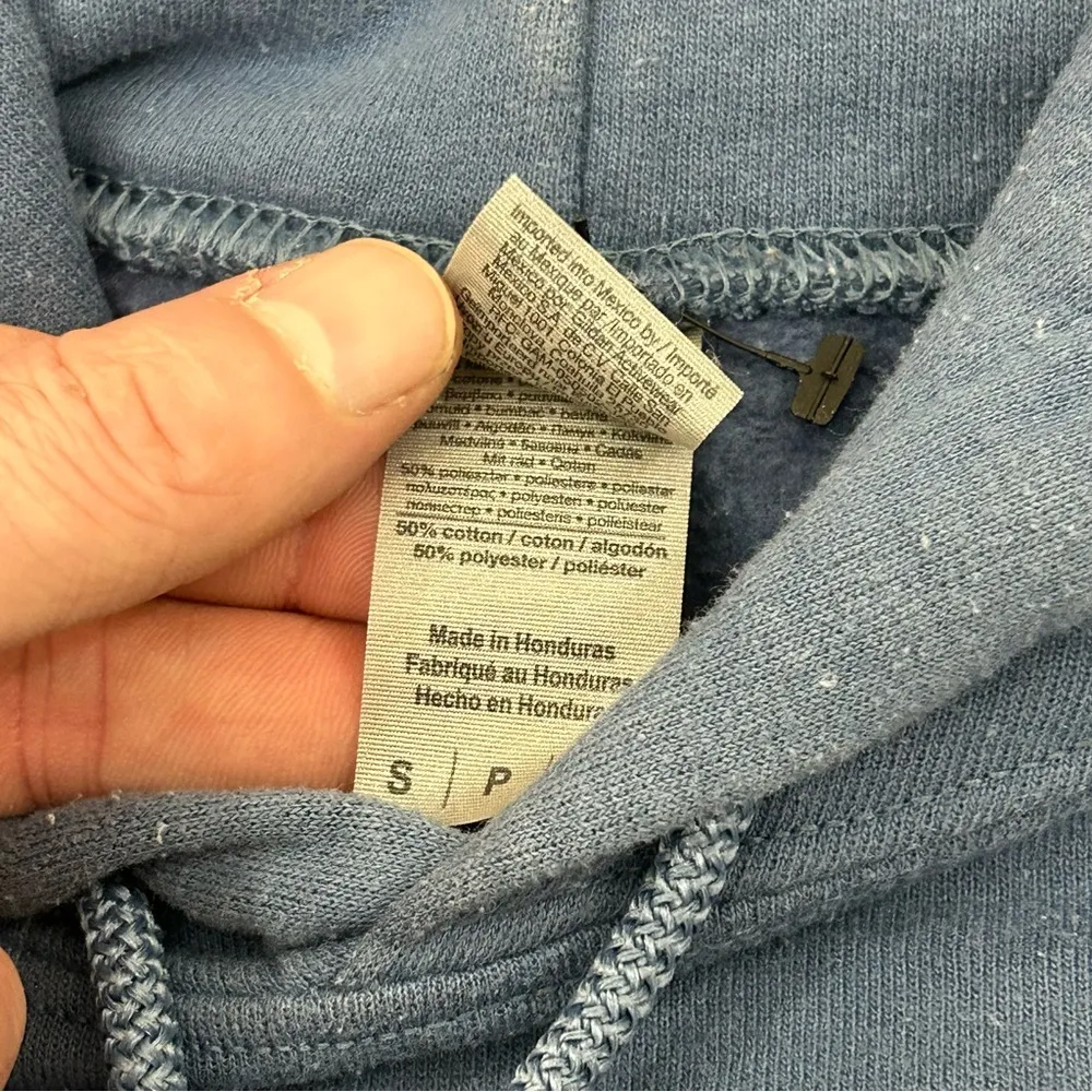 Kitty Cat Meow Hawaiian Floral Graphic Deep Navy Blue Hoodie Sweatshirt Adult S - Image 6