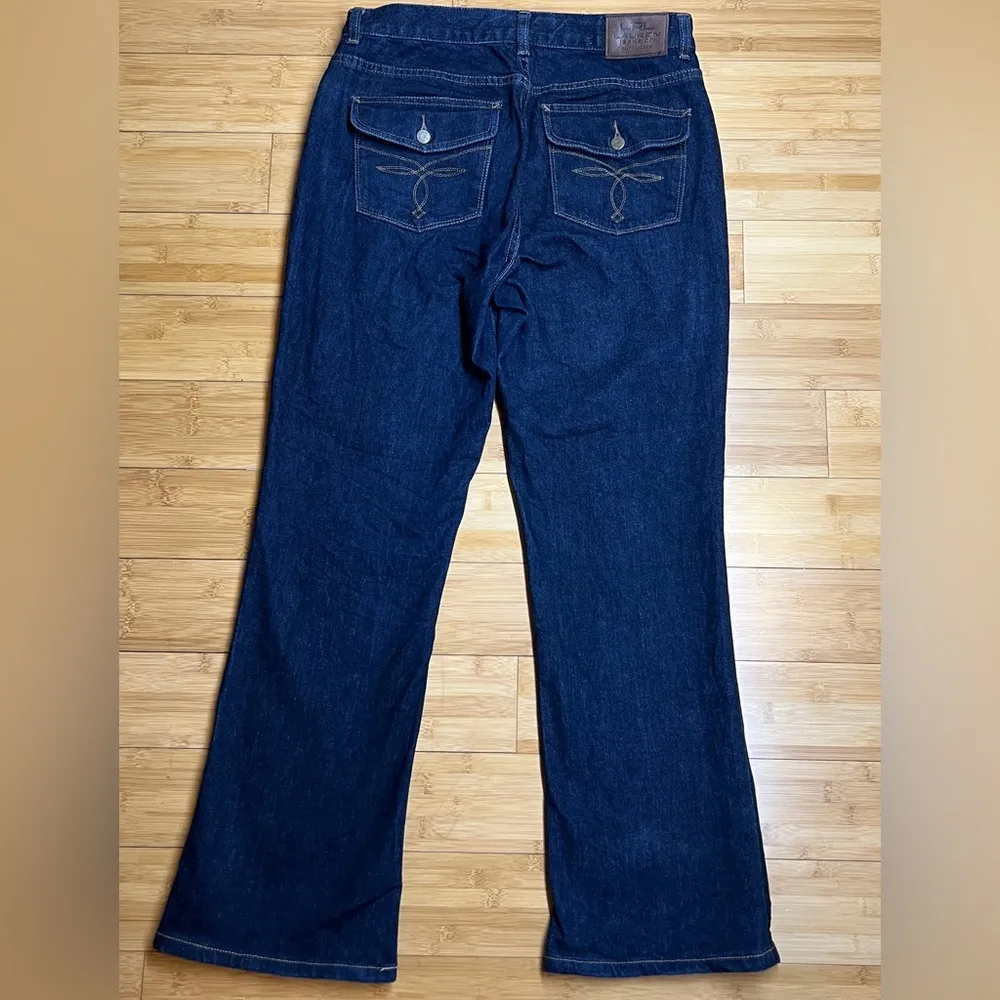 LRL Ralph Lauren Jeans CO. Women's Classic Bootcut Mid Rise Blue Jeans|Size:8 - Image 4