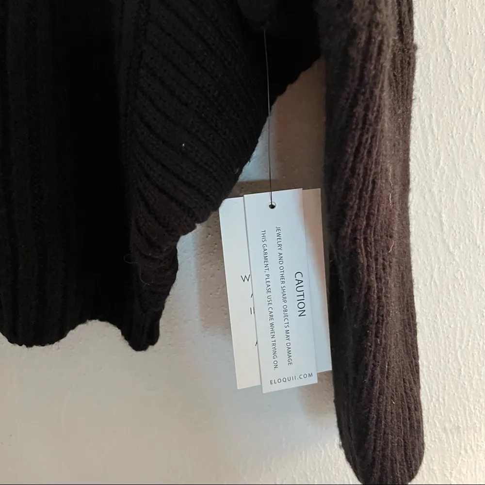 Eloquii Sweater Black Dolman Sleeves Ribbed Mock-Neck Sweater Sz 14/16 (1X) NWT - Image 10