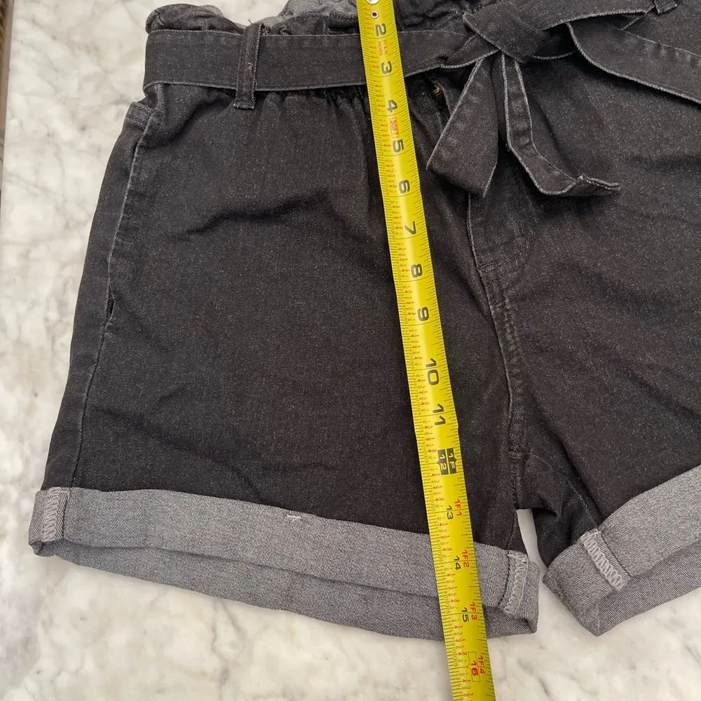 Women’s jeans shorts with belt size L Size L - Image 5