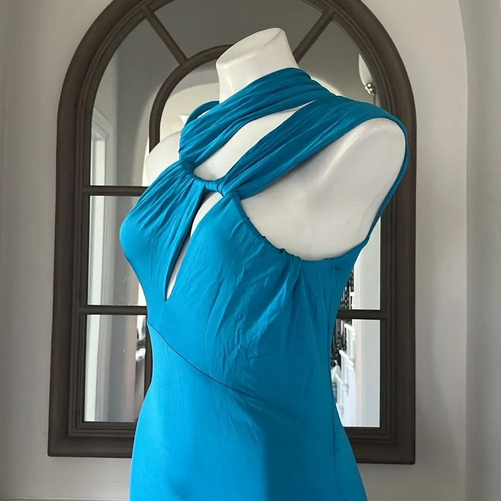 Et Ochs x Revolve June Cutout Ruched Gown in Cyan Blue Size 6 New w/Tag $1,695 - Image 10