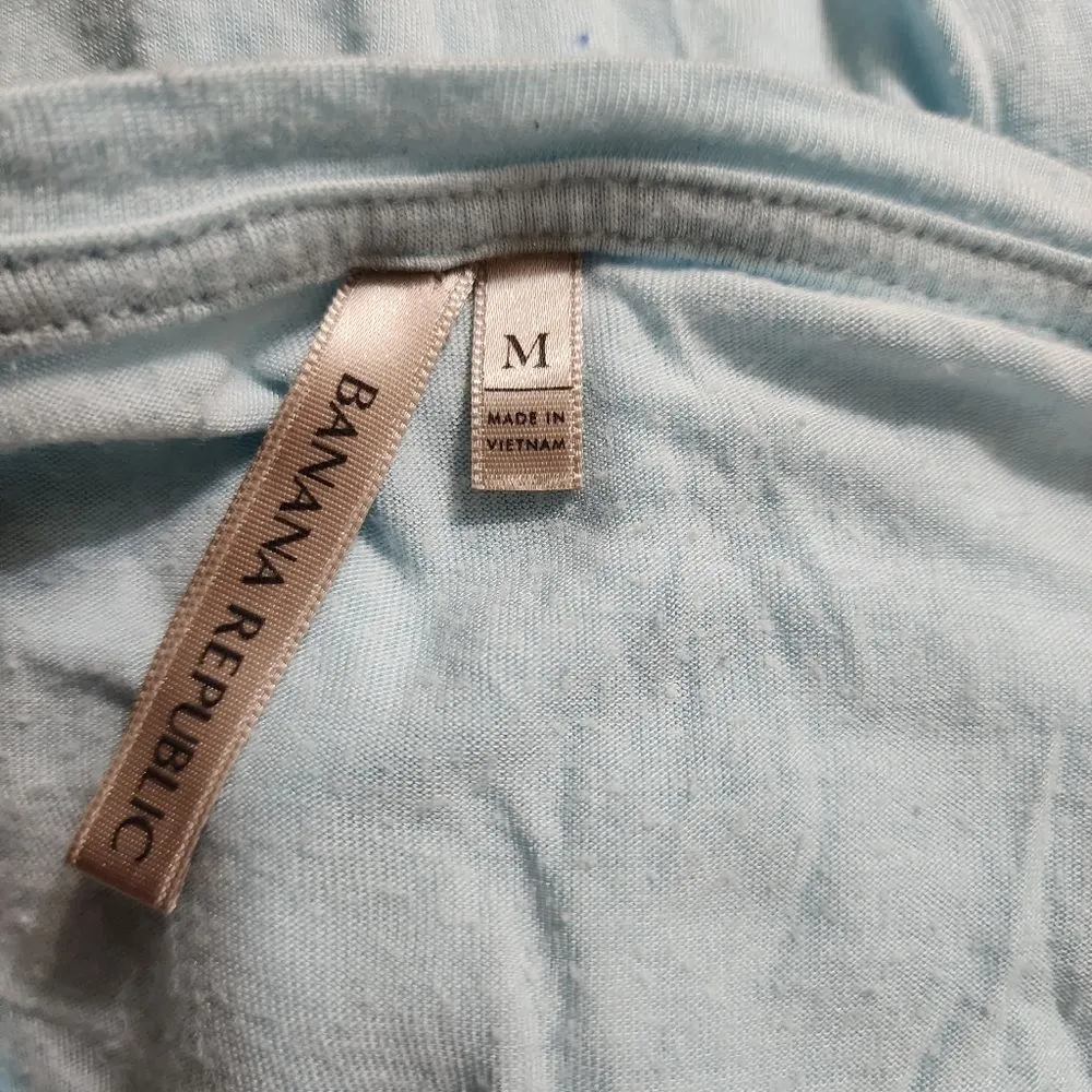 Banana Republic Blue Long Sleeve Tee Shirt (M) - Image 5