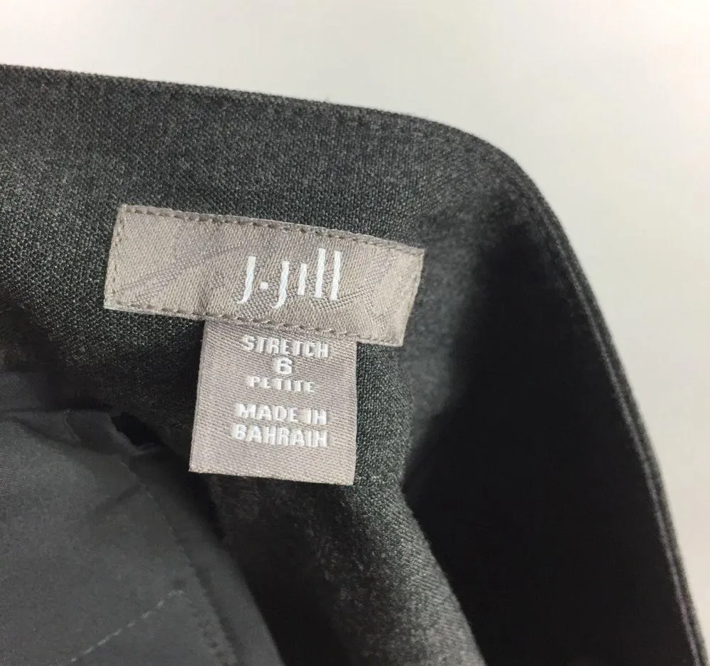 J. Jill Charcoal Grey Dress Pants Size 6P - Image 3