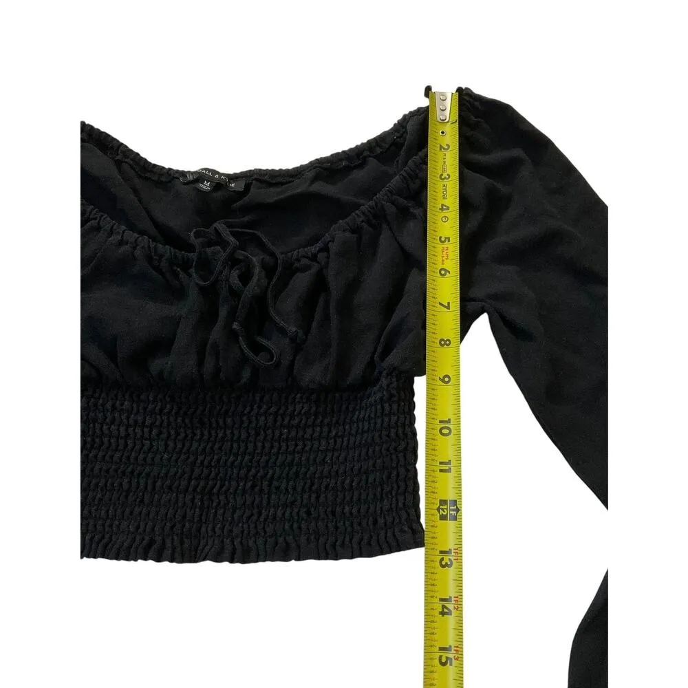 Kendall & Kylie Black Crop Top Women Size Medium | 57-55 - Image 5
