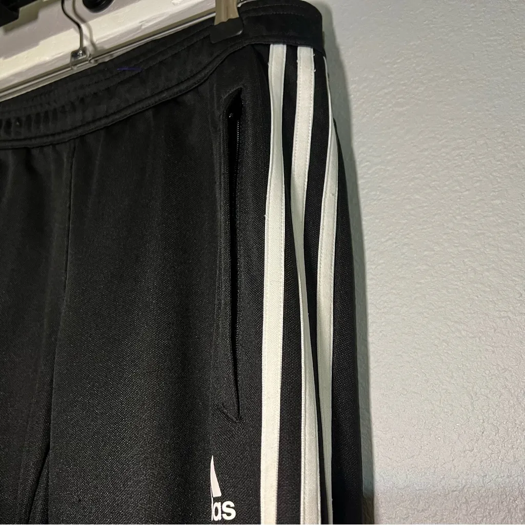 Adidas Women’s Track Pants Leggings Tights Black White Stripes Climacool Size XS - Image 4