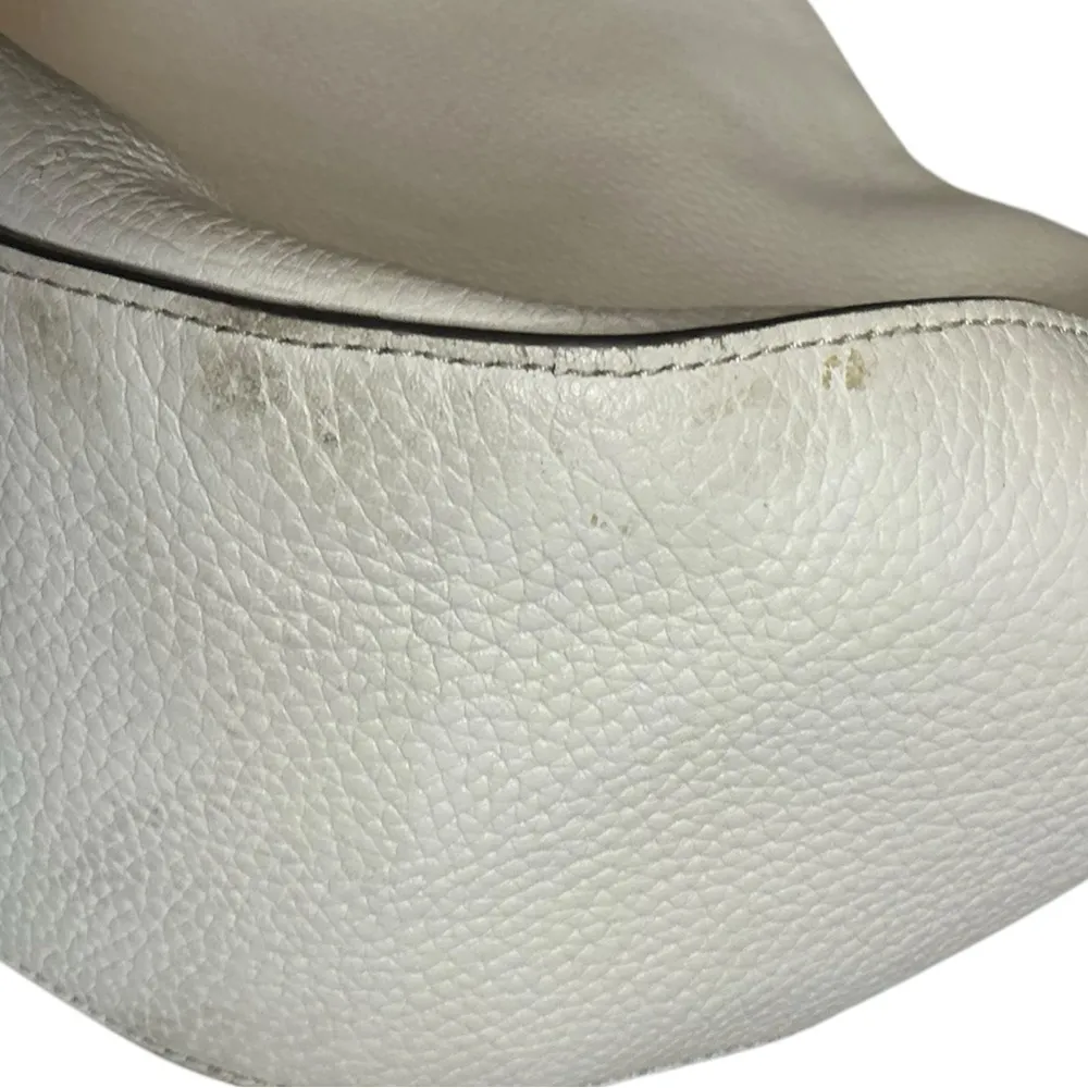 Kate Spade White Shoulder Bag with Pebbled Leather - Image 5