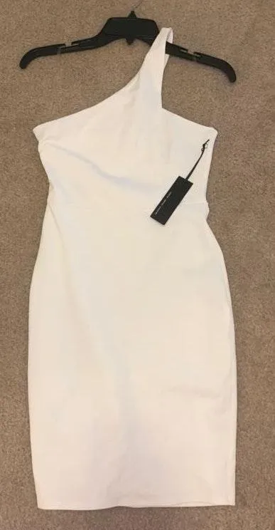 Lulus White One shoulder Dress - Image 2