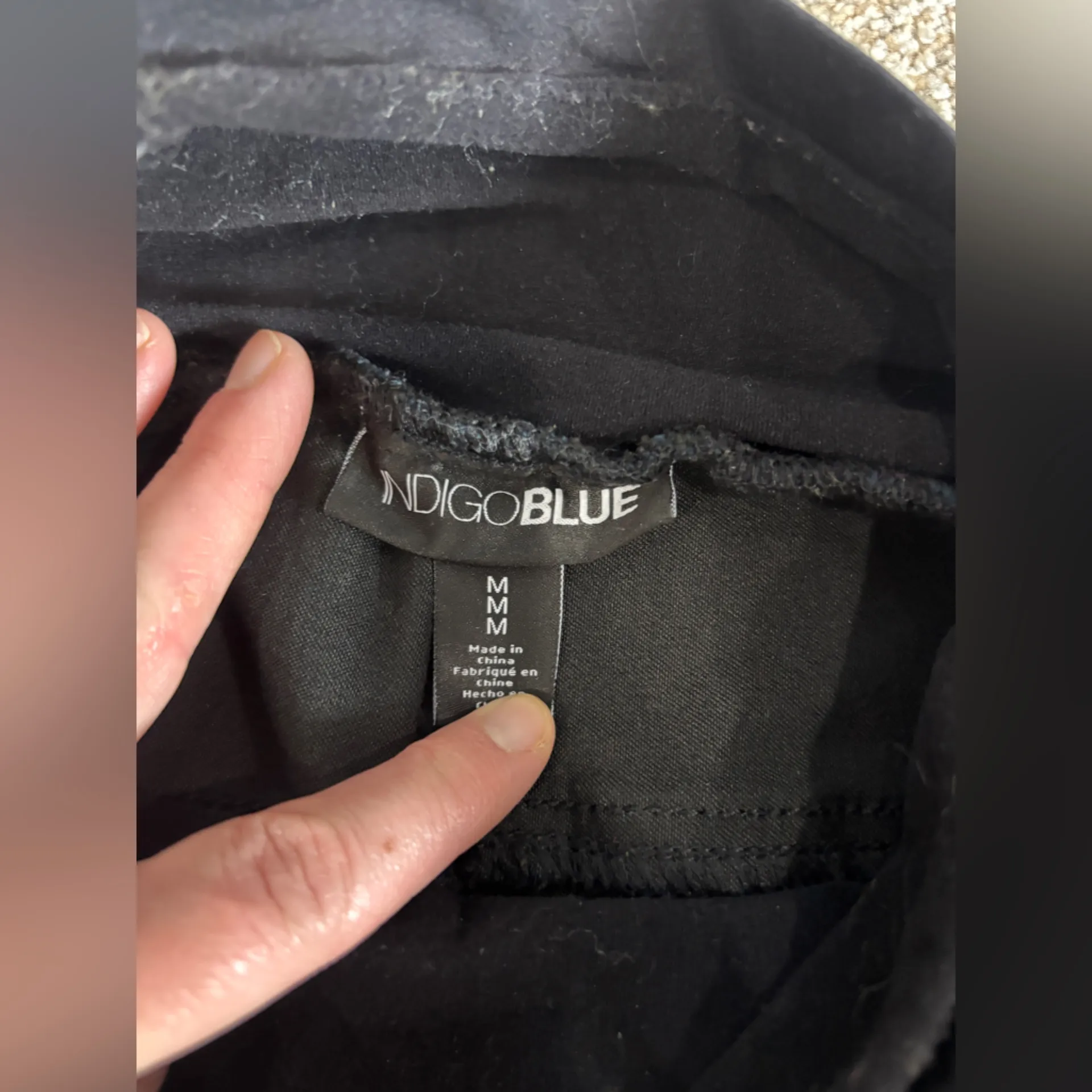 Lot of maternity black pants full panel medium dress pants cropped full length - Image 7