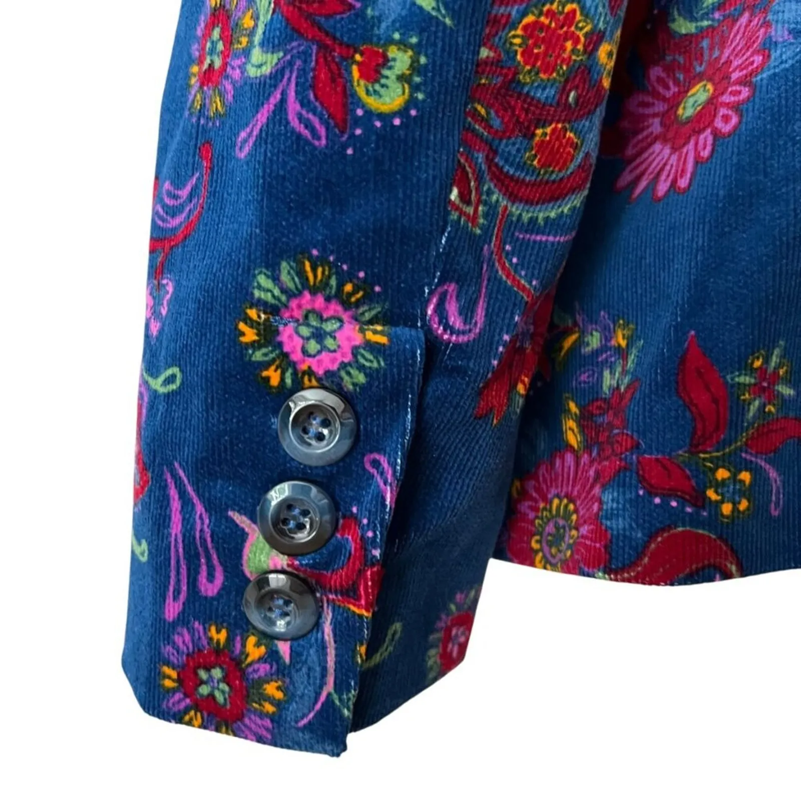 Modcloth XL Jacket Blazer Corduroy Retro Gift Stretch Boho 70s Cottage Holiday - Image 8