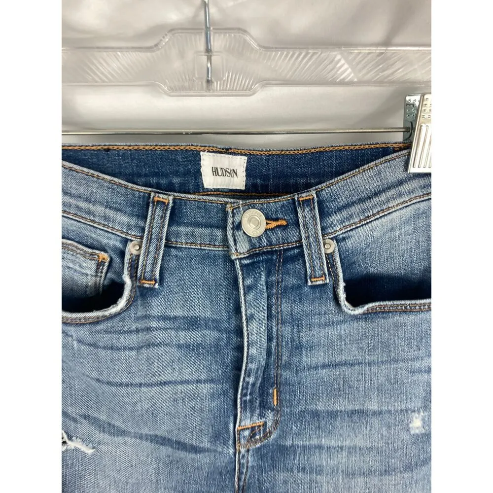 Hudson Jeans Barbara High Waist Ankle Super Skinny Distressed Jean 25 - Image 3