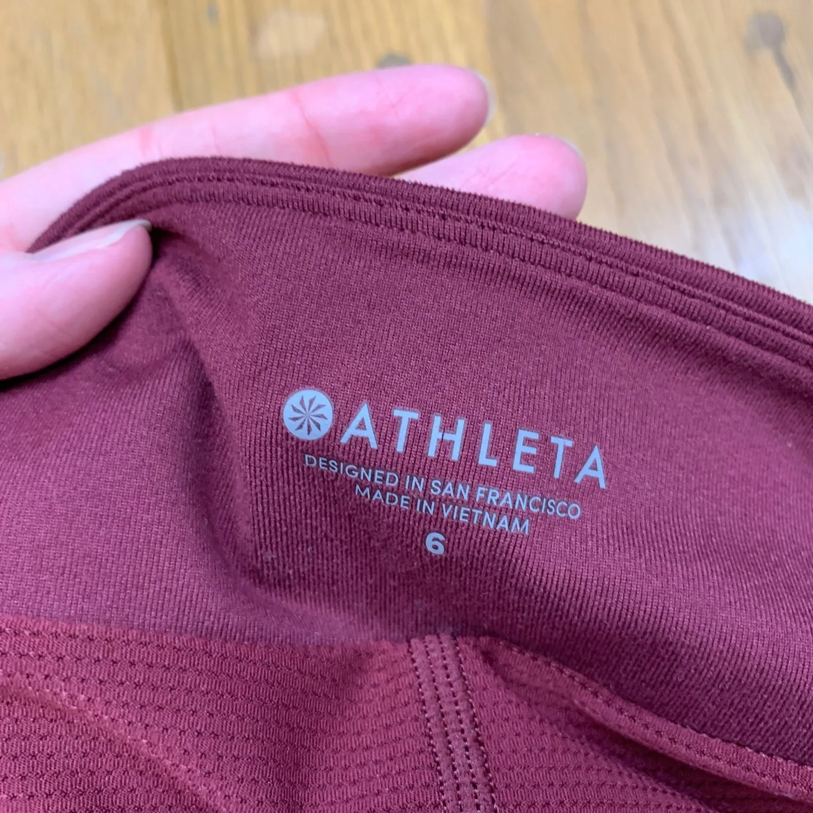 Athleta Burgundy Skirt Shorts Built In Athletic Tennis Golf Skort Womens Size 6 - Image 7