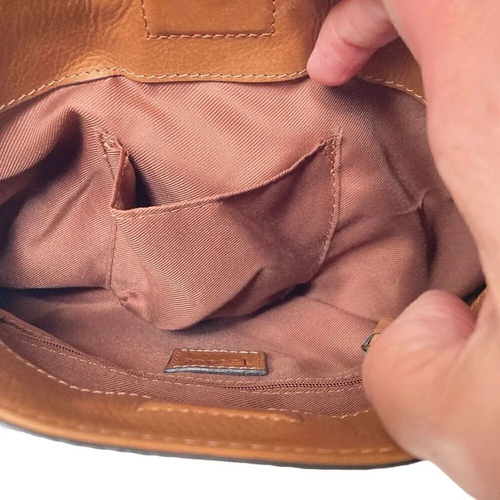 Fossil Retro Y2K leather diagonal patchwork magnetic closure clutch handbag ￼ - Image 4