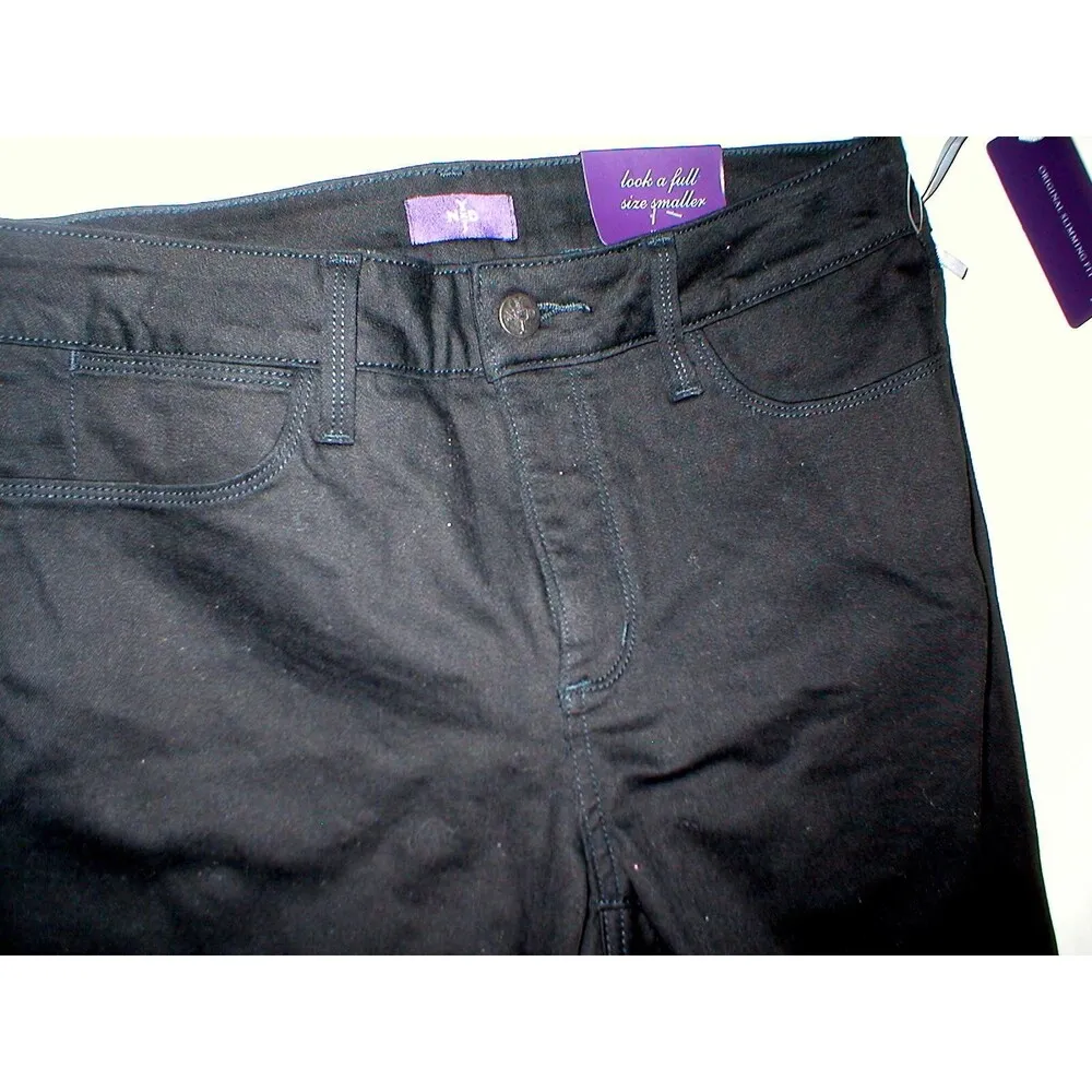 NWT $110 New NYDJ Womens 4 Not Your Daughters Jeans USA Ankle Black Skinny - Image 2
