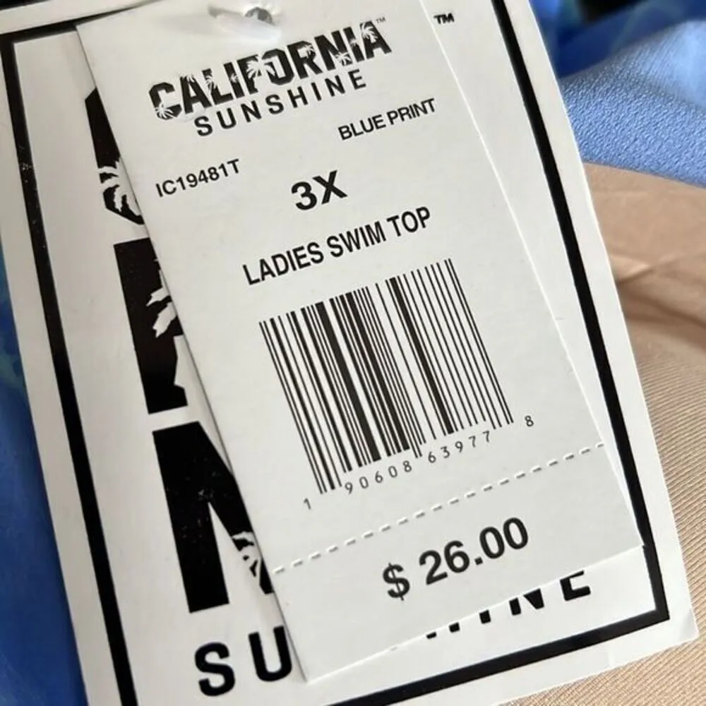 California sunshine Tie Die Swim Top‎ - Image 4