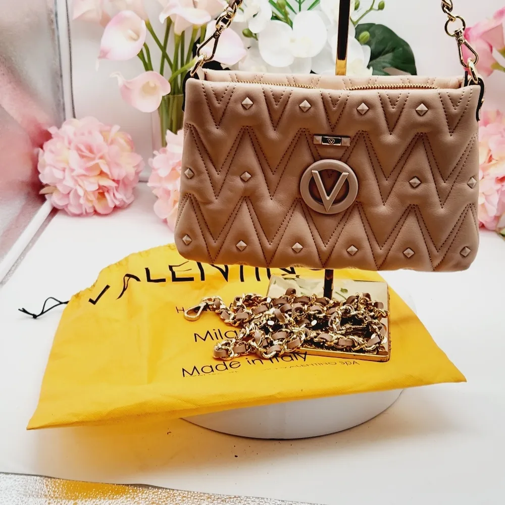 Valentino by Mario Valentino Vanille D Diamond Leather Shoulder Bag - Image 2