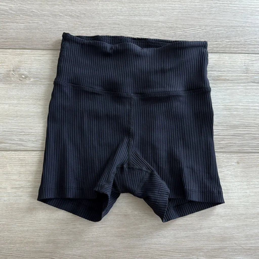 Year of Ours Ribbed Workout Set Black Size XS - Image 8