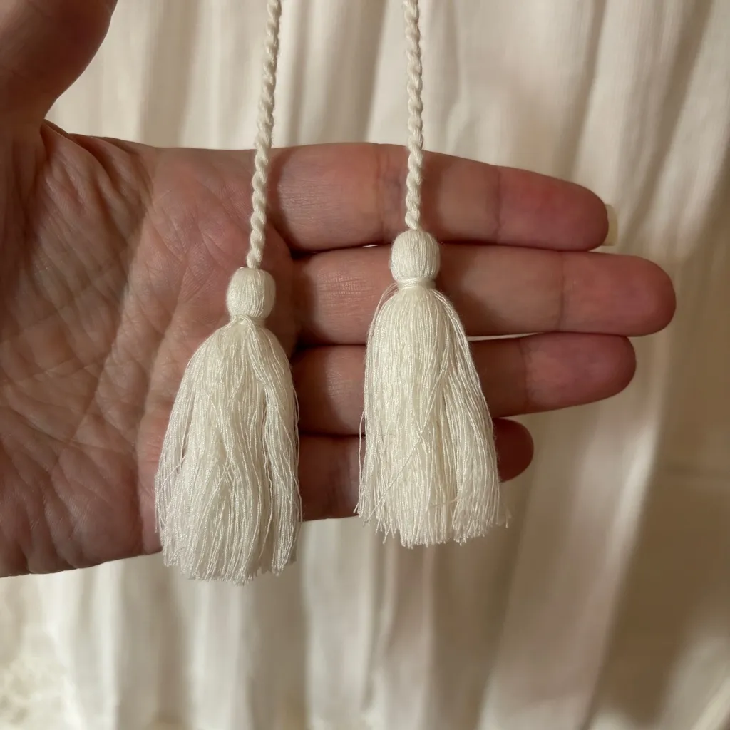 Ulla Johnson Sheila Dress White Lace Sleeve Embroider Midi Revolve Size 8 Medium - Image 5