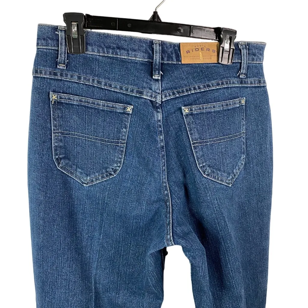 Riders Jeans Womens 10 Classic‎ Straight leg Jeans dark Blue wash denim y2k - Image 6