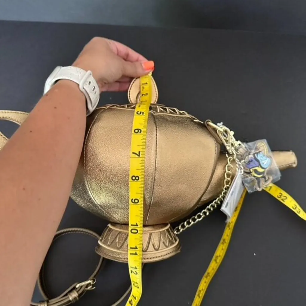 Loungefly Stitch Shoppe Disney Aladdin Genie Lamp Crossbody Purse NEW - Image 9