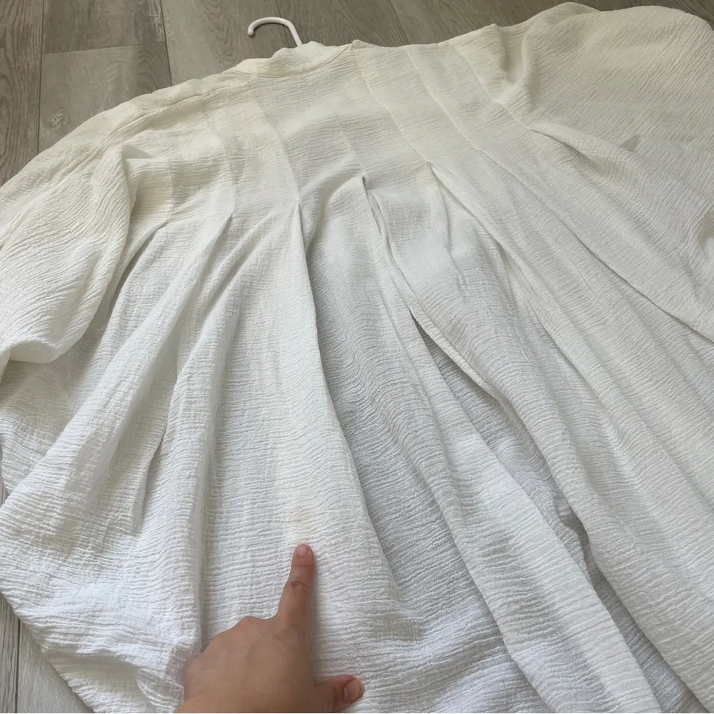 Mara Hoffman Coverup Kimono pleated womens white (one size) - Image 5