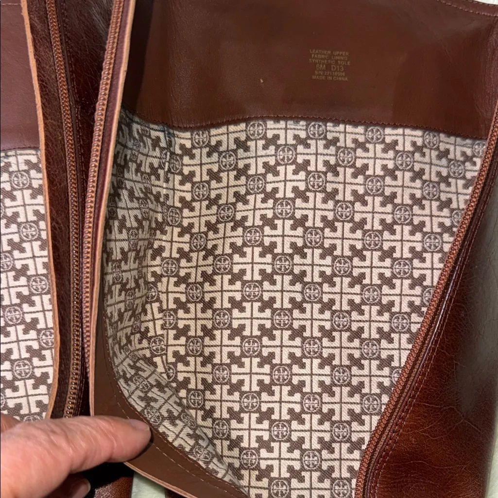 Tory Burch Brown Leather Riding Boots - Image 8