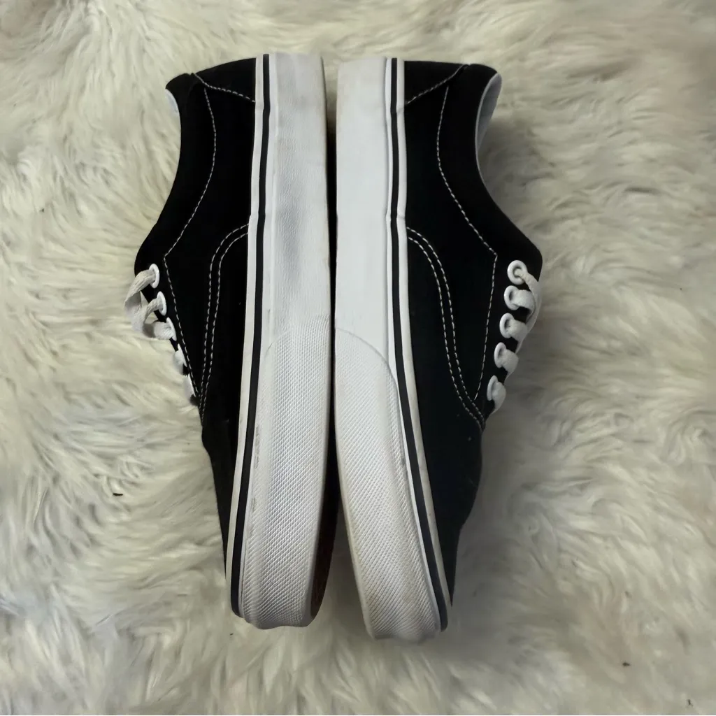 Vans Era Classic Low-Top Canvas Skate Shoes | Black/White | Size 6.5M/8.0W - Image 9