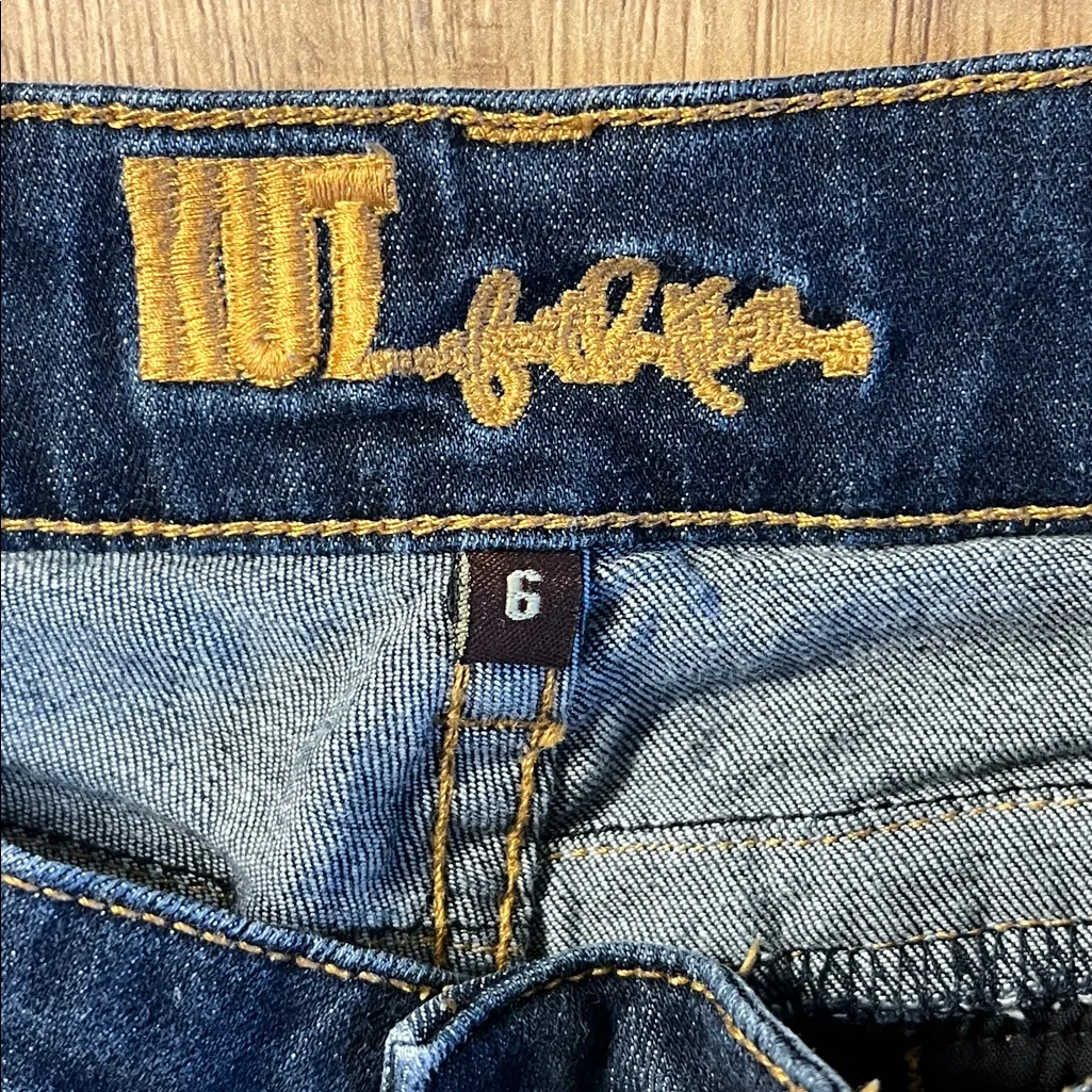 KUT From The Kloth Women's Bermuda Denim Jeans Shorts Size 6 - Image 2